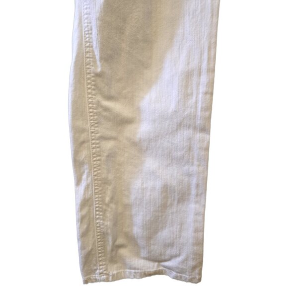 Vintage Y2K R Marks Low Rise Jeans White Denim Cowgirl Wide Leg Tall 32" - Picture 4 of 9